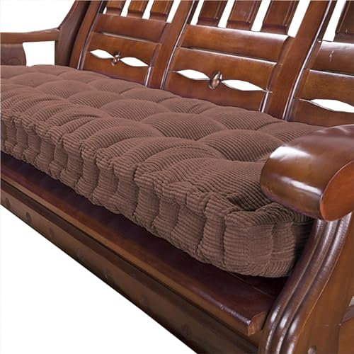 Hoowarm Outdoor Bankauflage 1/2/3-Sitzer Bankkissen 90x40/100x40/120x40/150x50/160x40/160x50/110x60 Bankauflage für Garten Terrasse Schaukel Bankkissen Sofa Boden Sitzkissen(Color:C,Size:150x40x10cm)