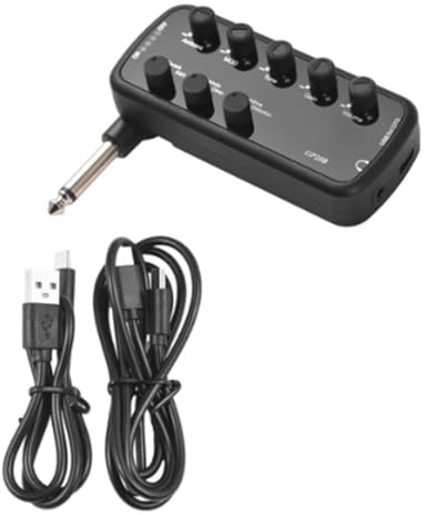 Junterone Amplificatore per Bass Mini Amplificatore per Cuffie Portatile Amplificatore Bass Plug and Play per Amplificatore Basso Elettrico