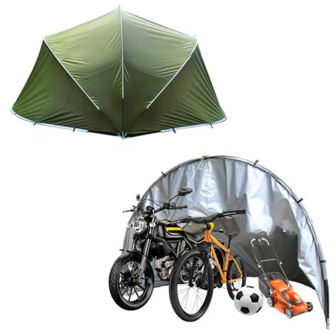 YSMSMZJK Fahrradzelt Halbkugelförmig Motorrad Garage Winterfest für 2/3/4/5 Fahrräder Fahrrad Garagenzelt Fahrradhülle Wohnmobil