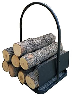 ASumPio Outdoor Fireplace Firewood Rack Firewood Rack Fireplace Firewood Frame European-style Wrought Iron Wood Holder Fireplace Accessories Ornaments Outdoor Firewood Storage Box Log Rack