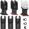 LEILUO Kit de 15 accesorios multiherramienta para clavos de madera, corte de paneles de yeso, accesorios universales de sierra oscilante con bolsa de almacenamiento compatible con DeWalt Dremel Makita