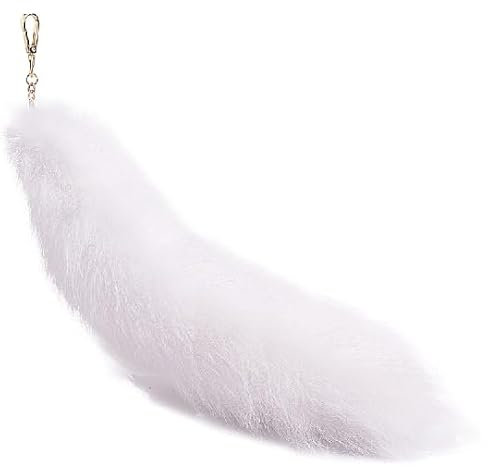 Nocyclonic Fuchsschwanz Anhänger fox tail Fuchsschwanz Anhänger etwa 43cmFuchsschwanz-Schlüsselanhänger, Anhänger, Frauen, Schlüsselanhänger, Pompoms, Schlüsselanhänger (O)