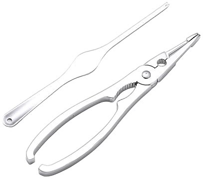 TOPBATHY Pinces Et Pics pour Crabes Pinces à Homards Éplucheur De Crevettes Ustensile pour Fruits De Mer Outils De Cuisine pour Décortiquer Les Crevettes Écrevisses
