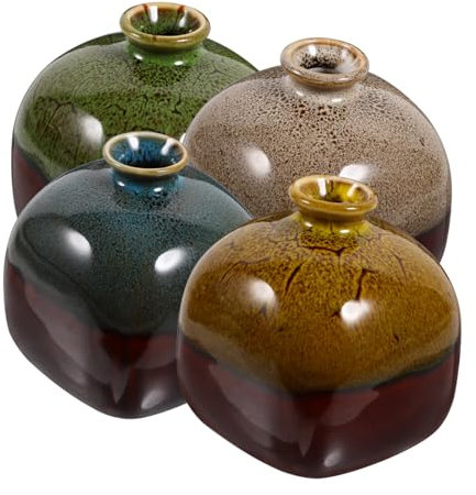 Alipis 4pezzi Vasi Miniature Per Decorativo Idroponico Per e Casa Vasi Chic Per Decorazione Colori Casual