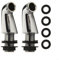 Entgoinggo Lot de 2 pieds de robinet de baignoire en alliage de zinc chromé G3/4 argenté, adaptateur d'extension pour salle de bain