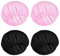 TIESOME Rete per capelli per dormire, 4 pezzi, per proteggere i capelli, in morbida rete Bonnet Sleep Cap, cappello a rete regolabile per donne, rete per capelli per parrucche, cappello da notte