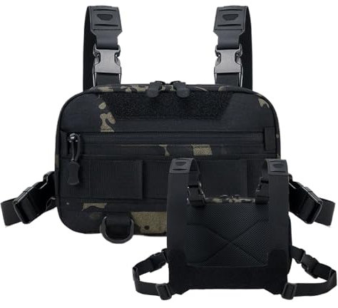Jubepk Hunting Chest Pack, Compartment Chests Bag, 25/15/6 Inches, Outdoor Sport Backpack, Camping Bags for Hiking, Running, Camp, and Travel, Multicolor
