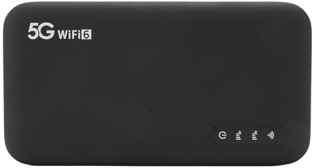 Hotspot Mobile WiFi 5G Mobile Hotspot WiFi 6 Router Portatile con Slot per Schede SIM per il Supporto per la Casa e di Viaggio Uso 16 Dispositivi 6100 MAh Batteria