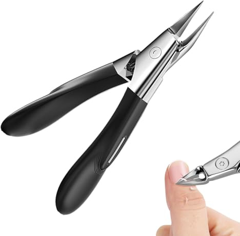 Tagliaunghie Per Unghie Incarnite Taglierina di Precisione in Acciaio | Tagliaunghie Ergonomico Per Unghie Spesse Per Uomini, Donne, Piede, Mano, Cuticole Spesse, Pedicure, Manicure,