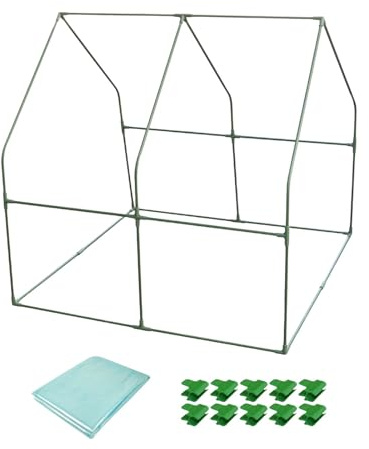SZLIFE Mini Serre, Petite Serre, Serre de Jardin pour Plantes, pour Jardin, terrasse, Plantation de Fleurs et de légumes à l'intérieur, 100cmx100cm