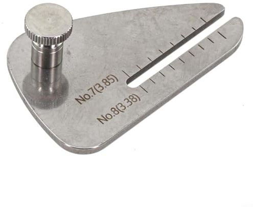 Placa de ayuda para perforar costuras de cuero, acero inoxidable de 60 x 40 mm, hierro de pinchado para cincel de cordones y corte de tela, herramienta de costura DIY para artesanos y entusiastas
