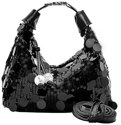 Uwiyo Damen Clutch Glitzer, Damen Clutch Pailletten Elegant Abendtasche Handtasche Brauttasche Pailetten Tasche Clutch Bag Umhängetasche mit Abnehmbarer Schultergurt für Party Hochzeit Date