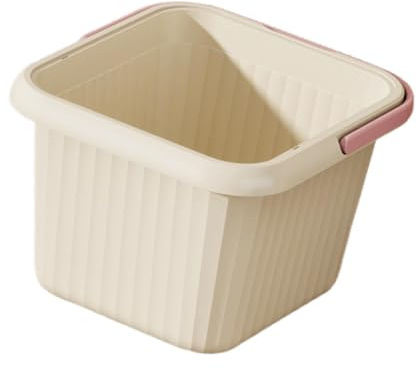 FashionCha Foot Bath Basin Bacinella per Pediluvio con Funzione Massaggiante Vasca Piedi Spaziosa E Facile Da Trasportare Costruita in PP Resistente Adatta a Uso, Rosa