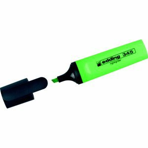 edding 10 x Textmarker 345 Highlighter hellgrün Keilspitze