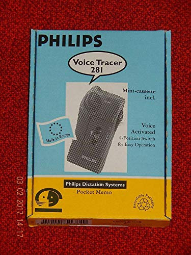 Philips POCKET MEMO 281 VOICE TRACER ACTIVATED mit 1 Kassette