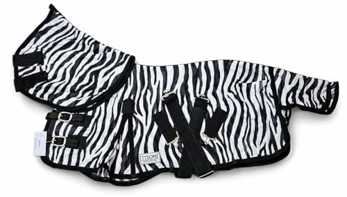Fliegendecke Zebra Minishetty Mnipony Shetty Falabella Decke 65 70 75 80 85 90 cm (70 cm)