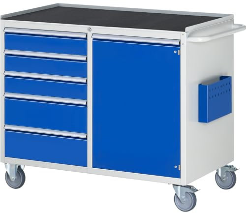 RAU Montagewagen LL5.23, B1145xT650xH975mm, 5X Schublade-TA, 1x Tür, MT-Top-25mm