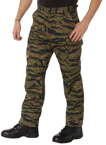 Rothco BDU Hose. | Robuste Herren-Arbeitshose, Outdoor-Wanderhose, EDC-Arbeitshose, 6 Aufbewahrungstaschen, verstellbare Passform