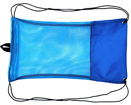 Sharplace Schnorchel Set Aufbewahrungstasche, Schnorcheltasche Flossentasche, Großkapazität Netz-Tasche für Schnorchelzubehör, Mesh Bag mit Kordelzug für Wassersport, Strand & Reisen