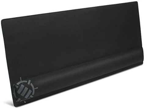 Enhance Extra Großes Gaming Mousepad mit Handauflage (80,01 x 35 x 2.54 Zentimeter) - Tastatur Handballenauflage Anti-Fray Stitching & Premium Soft-Tracking-Mouse Pad Oberfläche, Schwarz