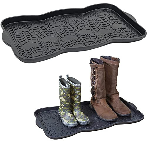 Denny Shop Multi Purpose Plastic Shoe Tray for Wellies Boots Garden Plants Pets by Crystals® (1)