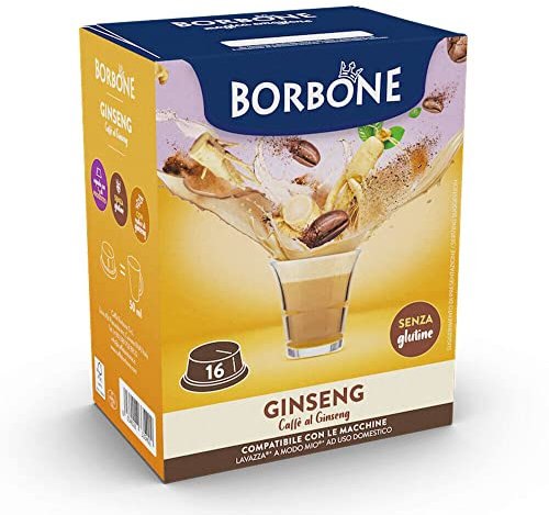 16 Capsule Caffè Borbone ginseng compatibili A Modo Mio ®