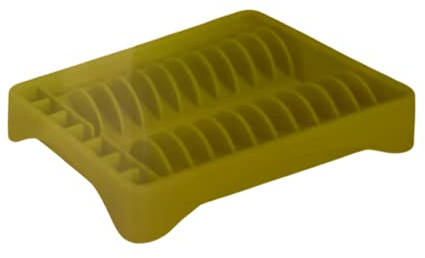 DataPrice Escurreplatos, Escurridor de Platos de Plástico, Escurreplatos para Cocina, Utensilios de Cocina, Almacenamiento Hogar 29x22cm (Verde)