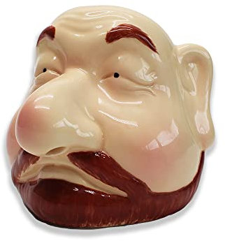 Winkee Chefkoch - Eitrenner - Der lustige Eitrenner mit Gesicht | Praktischer Eigelb-Trenner aus Keramik | Yolk Egg Separator Chef | Geschenk zu Weihnachten, Ostern, Geburtstag, Valentinstag