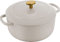 BALLARINI Bellamonte - Cacerola para asar, horno holandés, hierro fundido esmaltado, redondo, 20 cm, 2,5 L, color blanco marfil