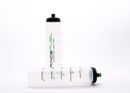 RaceFuel Sport Trinkflasche 1l, Fahrrad Trinkflasche 1000ml, BPA-frei, auslaufsicher und spülmaschinenfest, für Fitness, Wandern, Triathlon usw., Sportflasche, Radflasche