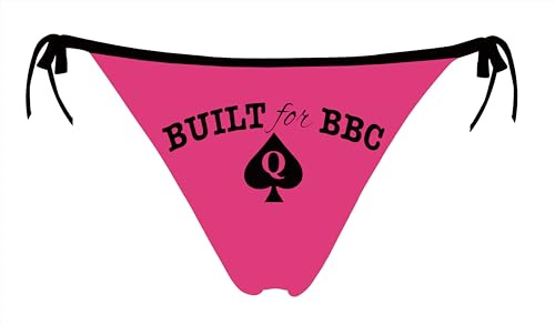 JINKAIJIA Women's Flirty Sexy Funny 3D Printed Low-waisted Tie string High elasticity Underpants Single Party Gifts Briefs, Built for Bbc, One size