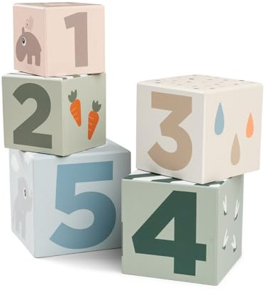 Done by Deer Torre apilable de 5 Unidades Deer Friends Mezcla de Colores