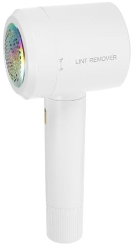 Levapallini Elettrico USB Ricaricabile Bianco in Plastica Abs | 500 Mah, Potenza Nominale 5v 1a, Design Pratico, Rimuove Pelucchi e Pallini Dai Tessuti