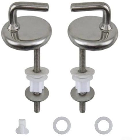 EpheyFIF Quick Release Toilet Seat Fixings, Toilet Seat Top Fittings Quick Installation Toilet For Seat Hinge, Stainless Steel Construction, Smooth And Quiet Closure