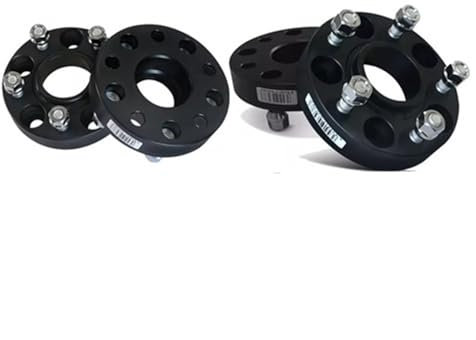WSBOJXTH Kompatibel Mit Volvo Für S60 S80 S80L V60 XC60, 4 Stück 5 X 108, 63,4 CB, 25 Mm Dick, Hubcenteric, Schwarze Farbe, Spurverbreiterung Spurverbreiterung