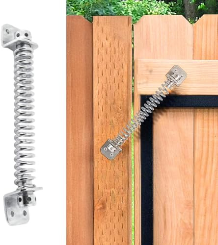 Garden Mile Heavy Duty 8 Inch Gate Spring Closer Galvanised Steel Adjustable Tensioner For Garden Gate And Door Automatic Closer Versatile Metal Spring Closure Gate Hardware