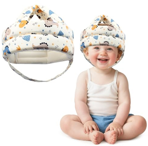 Voarge Baby Kopfschutz, Anti-Kollision Baby Helm Kopfschutz, Cartoon Baby Kopfschutzmütze für 6-36 Monate altes Baby