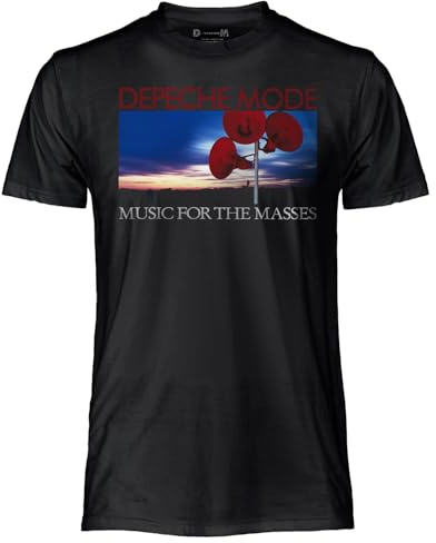 CRAZY FOR ROCK Maglia Uomo Depeche Mode in Cotone, T-Shirt Nera Morbida e Traspirante, Maglietta Uomo Musicale con Stampa Originale e Resistente, Unisex Adulto Ragazzo XL