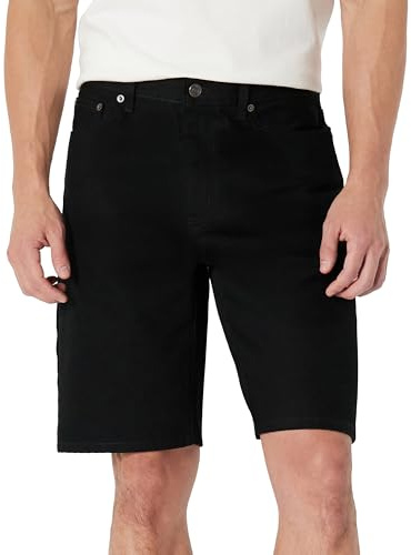 Amazon Essentials Hombre Pantalones Cortos Vaqueros Rígidos de Corte Holgado, 25,4cm