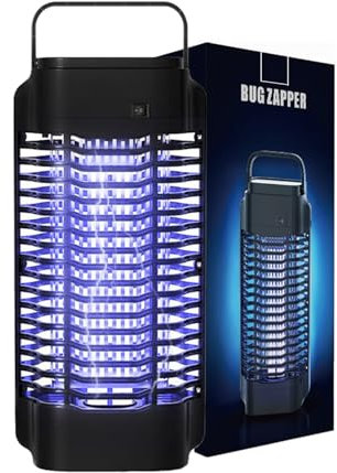 AccEncyc Lampada antizanzare elettrica, 4200 V, repellente efficace ad alta potenza, adatta per uso interno ed esterno, resistente all'acqua, lampada