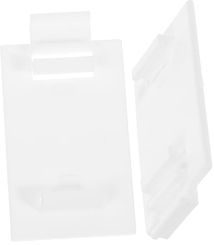 Luxshiny 2sets Sleek No-punch Curtain Bracket Fitting Adhesive Roller Shade Accessories for Easy Installation Compatible with Pleated Blinds Sturdy Design in Elegant White