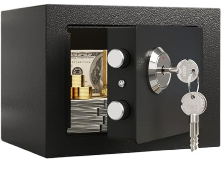 Cajas Fuertes Para Hogar | Caja de Seguridad Pequeña Antirrobo con Ranura para Monedas | Organizador De Almacenamiento Para Apartamentos Hoteles Maletas Propietarios Documentos Residencia Universitari