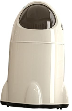 Baoblaze Cubo de Basura de Cocina con Ruedas universales, Grande, Abierto, de Lujo, con Tapa, para RV, Oficina, baño, Blanco