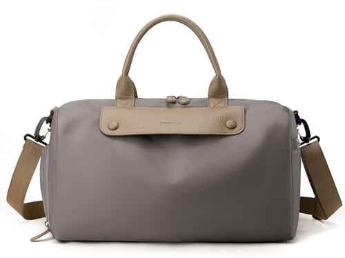 Outplea Reisetasche Handgepäck 20L, Sporttasche mit Schuhfach & Nassfach, Weekender Klein für Sport Fitness Training Reisen Schwimmen, Khaki