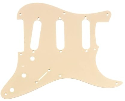 Allparts PG 0550-028 Strat Pickguard 1-lagig creme