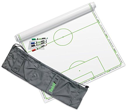 Taktifol Set Fußball mit 25 Blatt (1 Rolle), 4 Stiften, Reinigungstuch und Tragetasche