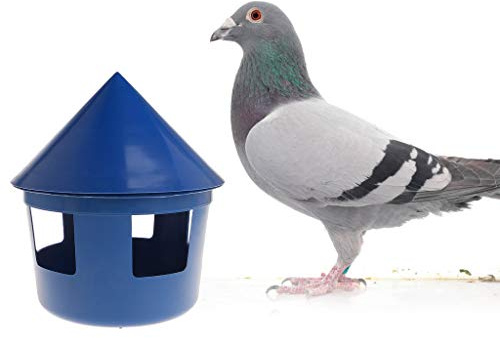 Biniwa-1 Pcs Pigeon Feeder House, Food Dispenser, Multi Functional, Pet Birds Parrot Container Supplies Plastic Dustptoof