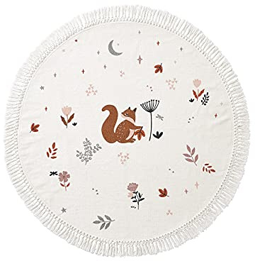 Vertbaudet Kinderzimmer Teppich „Naturprinzessin“ wollweiß ONE Size