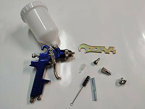 Pistola Aerografo A Spruzzo per Vernice e Colla. Ugello da 2,5mm. Compreso kit di manutenzione. Pistola Ad aria Compressa