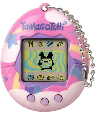 TAMAGOTCHI BANDAI Original Dreamy Shell Original Cyber Pet 90s Adults And Kids Toy With Chain | Retro Virtual Pets Are Great Boys And Girls Toys Or Gifts For Ages 8+